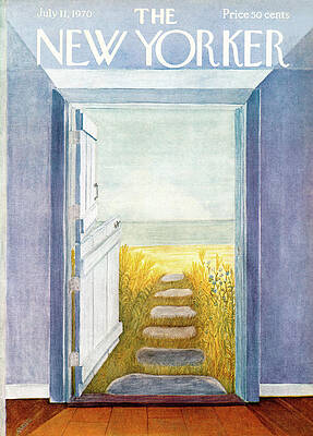 Pathway to Tranquil Beach Scene Wall Art