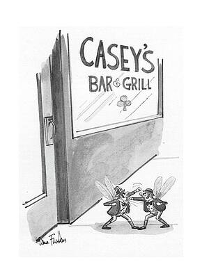 Casey's Bar and Grill Fly Dispute Drawing