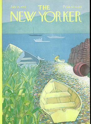 New Yorker Magazine Cover July 1972 Wall Art