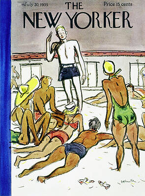 Contrast Wall Art featuring the painting New Yorker July 20 1935 by William Crawford Galbraith