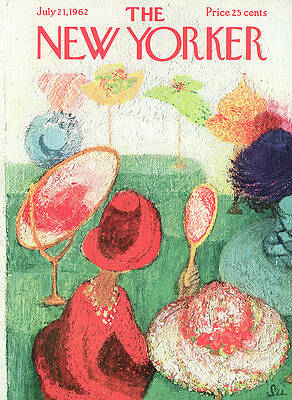 Elegant Garden Party Scene Painting