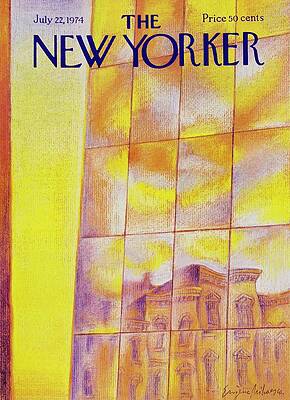Reflection Painting - New Yorker July 22nd 1974 by Eugene Mihaesco