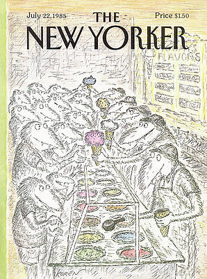 Crowded Ice Cream Shop Painting