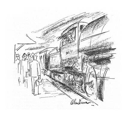 Wind Drawing - New Yorker July 24th, 1943 by Alan Dunn