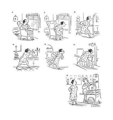 Baking Drawing - New Yorker July 24th, 1943 by Roberta Macdonald