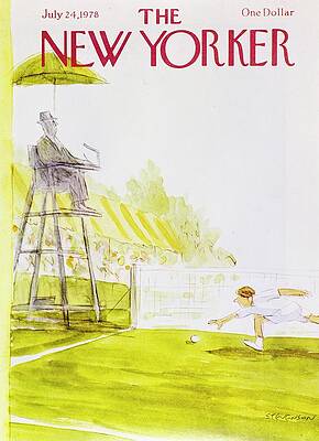 Tennis Match Under Sunny Skies Painting