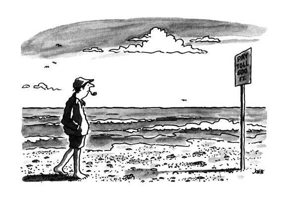 Walking Drawing - New Yorker July 24th, 1995 by John Jonik