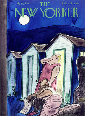 Cabin Painting - New Yorker July 25 1936 by William Crawford Galbraith