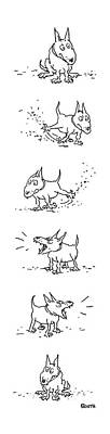 Animated Dog Cartoon Sequence Drawing