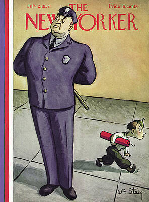 Policeman and Mischievous Child Print