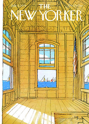 Sunlit Room Overlooking the Sea Wall Art