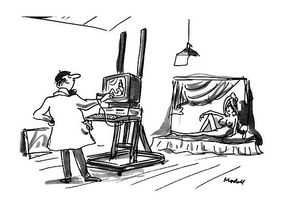 Nude Drawing - New Yorker July 30th, 1990 by Frank Modell