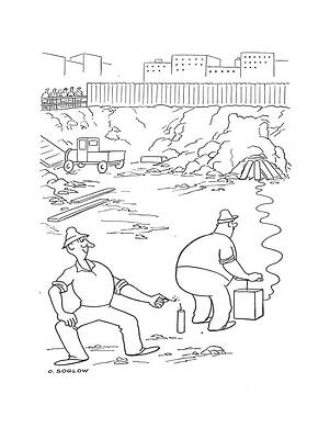 Setting Drawing - New Yorker July 5th, 1941 by Otto Soglow