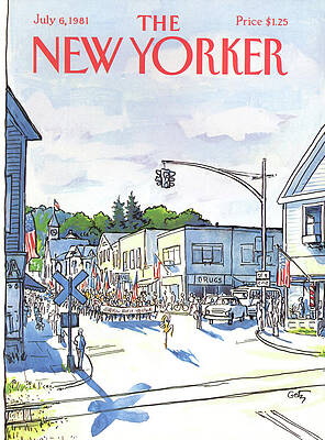 Small Town Parade Celebration Wall Art