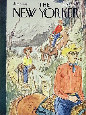 Wall Art featuring the painting New Yorker July 7th 1962 by Perry Barlow