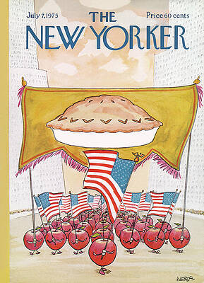 4 Wall Art featuring the painting New Yorker July 7th, 1975 by Robert Weber