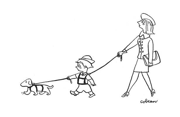 Dad Drawing - New Yorker July 8th, 1944 by Sam Cobean