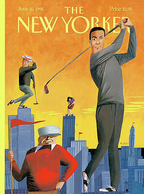 New Yorker 1996 Golf Giants Wall Art