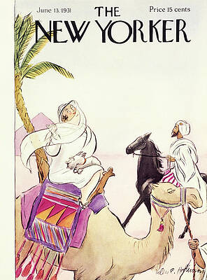 Desert Painting - New Yorker June 13 1931 by Helene E Hokinson