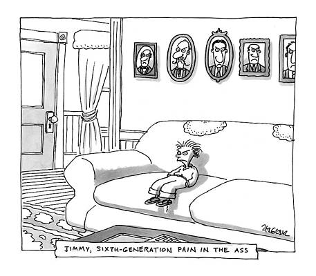 Pain Drawing - New Yorker June 16th, 1997 by Jack Ziegler