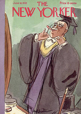 Mirror Painting - New Yorker June 18th, 1932 by William Galbraith Crawford