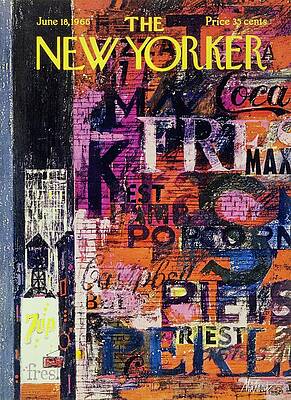 Vintage New Yorker Magazine Cover Painting