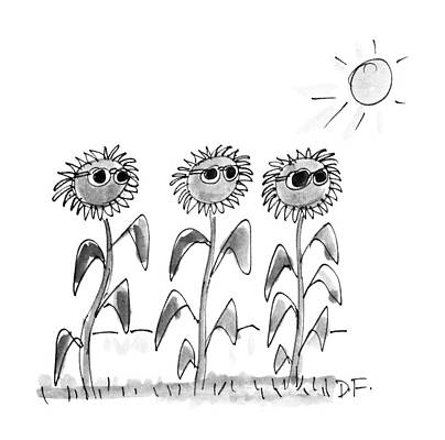 Gardening Drawing - New Yorker June 18th, 1990 by Dana Fradon