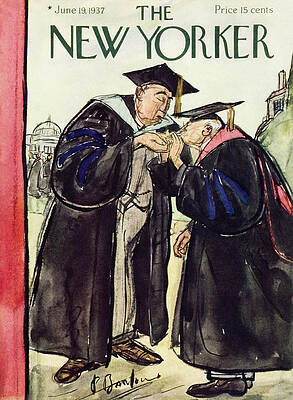 Lighting Wall Art featuring the painting New Yorker June 19 1937 by Perry Barlow