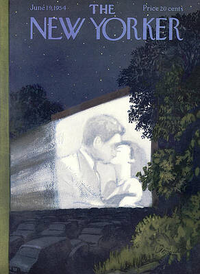 Drive-In Movie Night Scene Wall Art