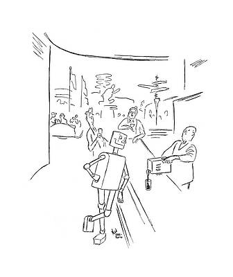 Natural Drawing - New Yorker June 1st, 1940 by Ned Hilton