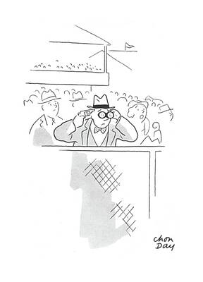 Temple Drawing - New Yorker June 20th, 1942 by Chon Day