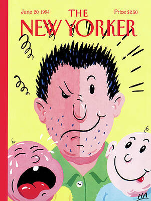 Family Painting - New Yorker June 20th, 1994 by Bob Zoell
