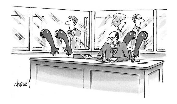 Laboratory Drawing - New Yorker June 21st, 1999 by Tom Cheney