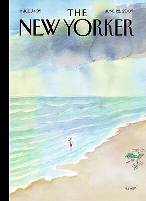 Beach Scene with Vibrant Waves Painting