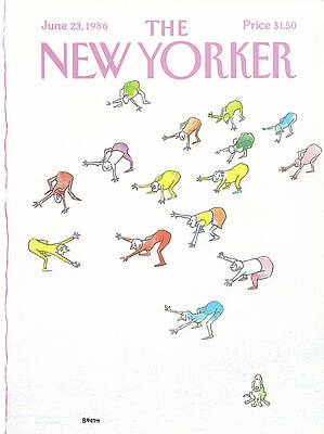 Colorful Cartoon Characters on The New Yorker Wall Art