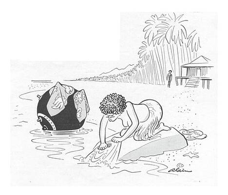 Native Drawing - New Yorker June 24th, 1944 by  Alain