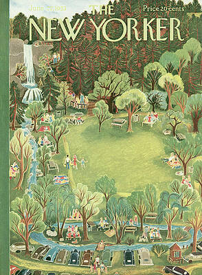 New Yorker Cover June 27 1953 Wall Art