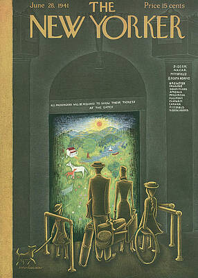 New Yorker Cover with Surreal Vision Wall Art