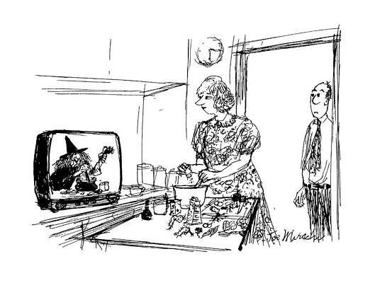 Cooking Drawing - New Yorker June 29th, 1987 by Joseph Mirachi