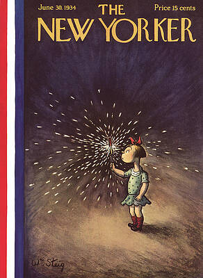 Girl Holding a Sparkler Painting