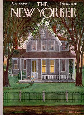 Evening at a Cozy Cottage Painting