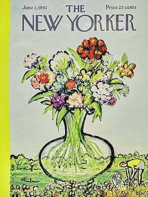 Floral Bouquet in Glass Vase Wall Art