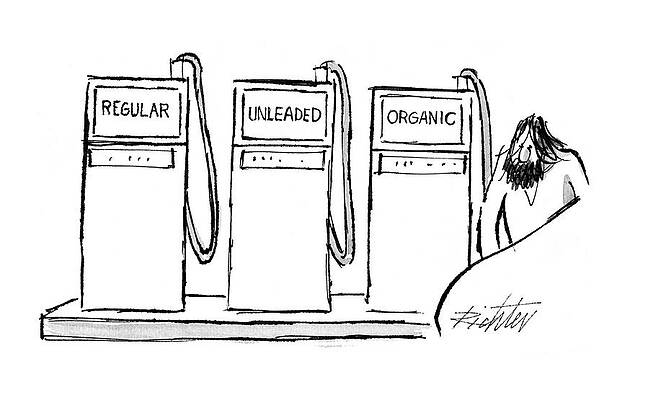 Three Gasoline Pumps Parody Wall Art