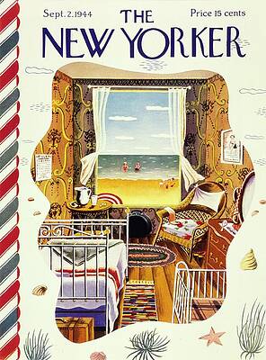 Beach View from Cozy Bedroom Painting