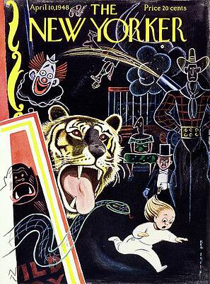 Vintage Circus Chaos Painting