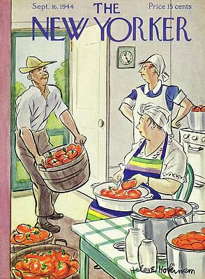 Vintage Kitchen Scene with Tomatoes Wall Art