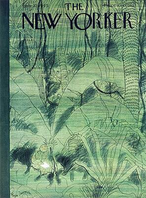 New Yorker Jungle Scene Cover Painting