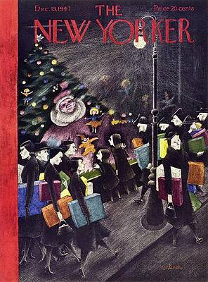 Display Wall Art featuring the painting New Yorker December 13, 1947 by Christina Malman