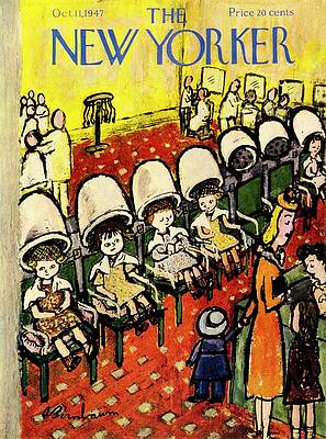 Family Painting - New Yorker October 11, 1947 by Aaron Birnbaum