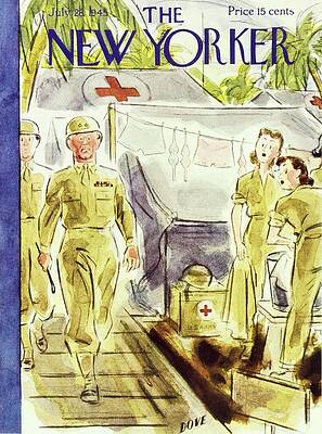 War Painting - New Yorker July 28 1945 by Leonard Dove